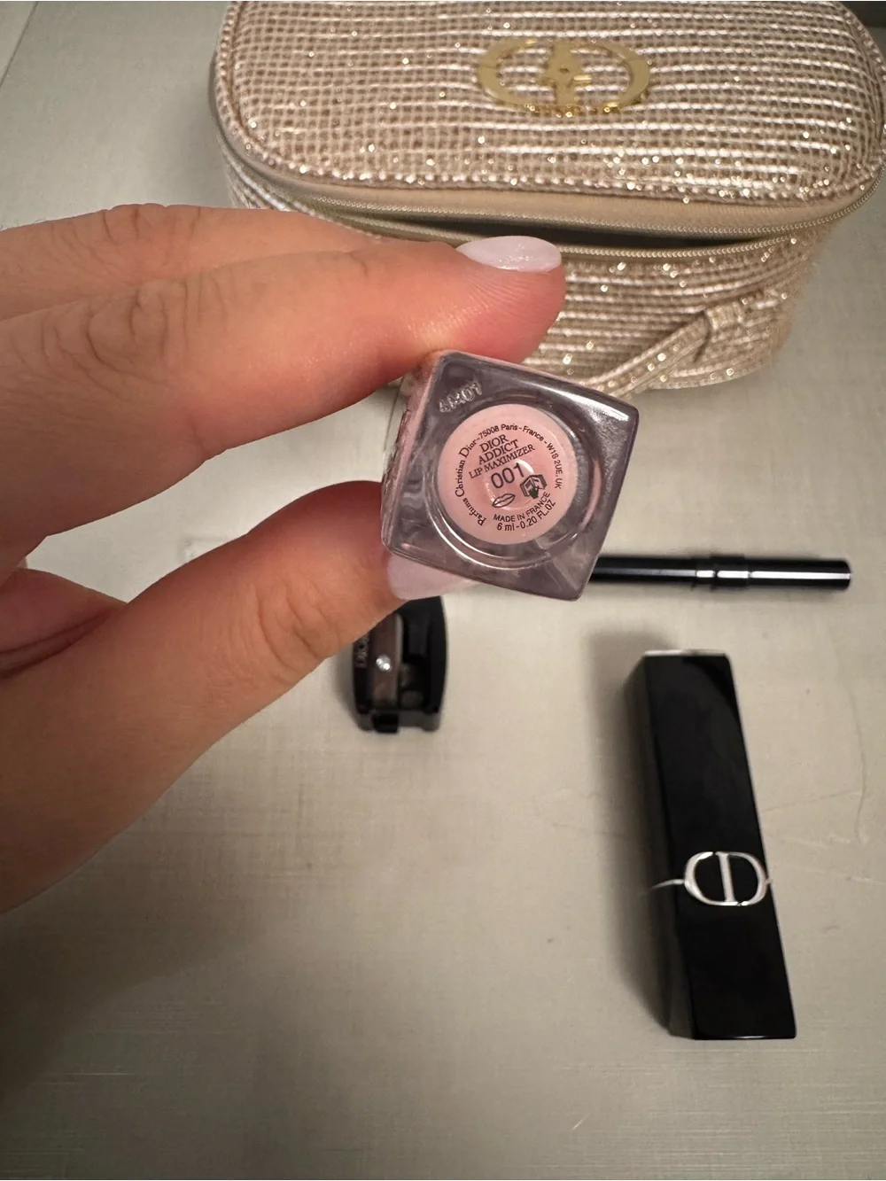 2025 Dior Lip Trio cosmetic bag gift set
